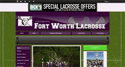 Desktop Screenshot of fortworthlacrosse.org